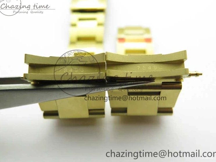 KKF Steel YG Dial Best 904L Edition 1:1 Green Bracelet YG Daytona on A7750 0410